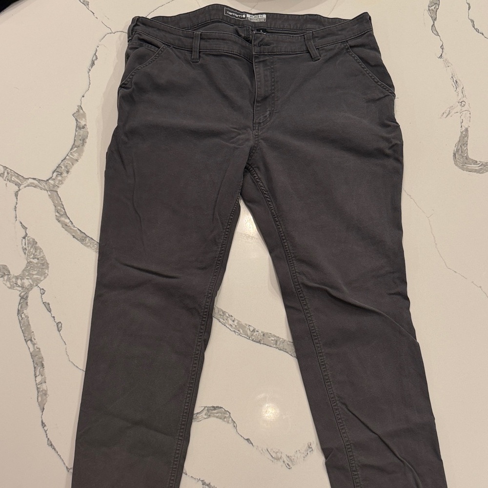Carhartt Women's Charcoal Straight Leg Jeans